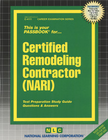 Certified Remodeling Contractor (NARI) - 9780837341118 by National Learning Corporation, 9780837341118