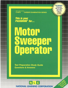 Motor Sweeper Operator - 9780837340753 by National Learning Corporation, 9780837340753