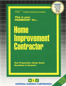 Home Improvement Contractor - 9780837339313 by National Learning Corporation, 9780837339313