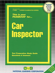 Car Inspector - 9780837338002 by National Learning Corporation