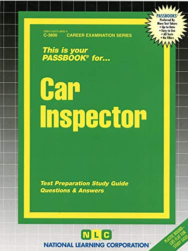 Car Inspector - 9780837338002 by National Learning Corporation