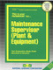 Maintenance Supervisor (Plant & Equipment) - 9780837337876 by National Learning Corporation, 9780837337876