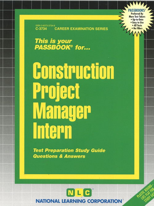 Construction Project Manager Intern - 9780837337340 by National Learning Corporation, 9780837337340