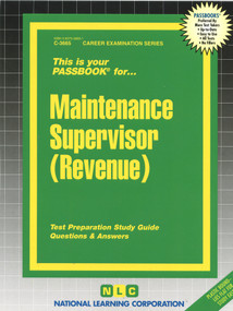 Maintenance Supervisor (Revenue) - 9780837336657 by National Learning Corporation, 9780837336657