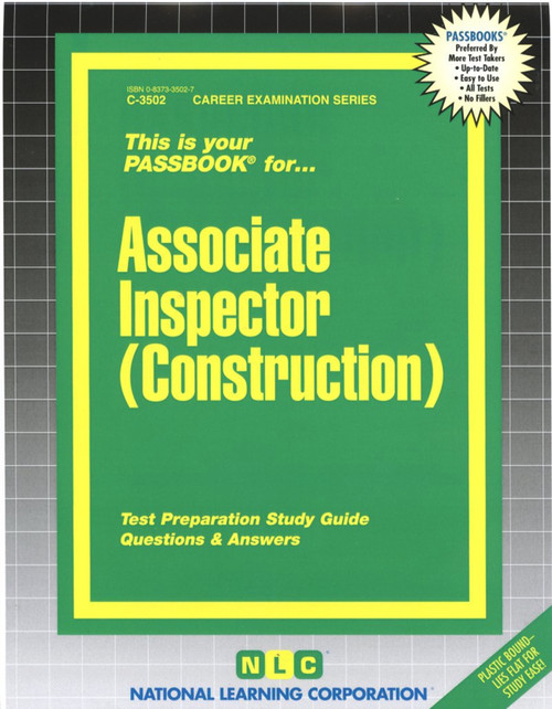 Associate Inspector (Construction) - 9780837335025 by National Learning Corporation, 9780837335025