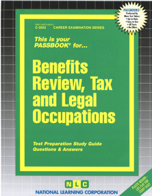 Benefits Review, Tax and Legal Occupations - 9780837335520 by National Learning Corporation, 9780837335520