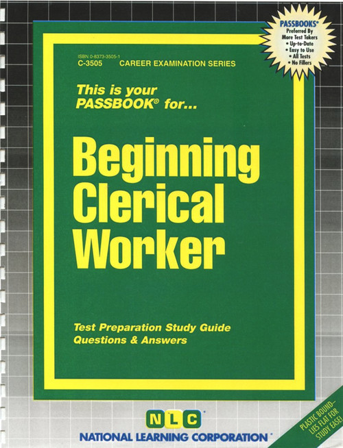 Beginning Clerical Worker - 9780837335056 by National Learning Corporation, 9780837335056