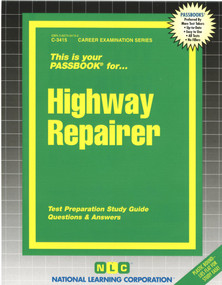 Highway Repairer - 9780837334158 by National Learning Corporation, 9780837334158