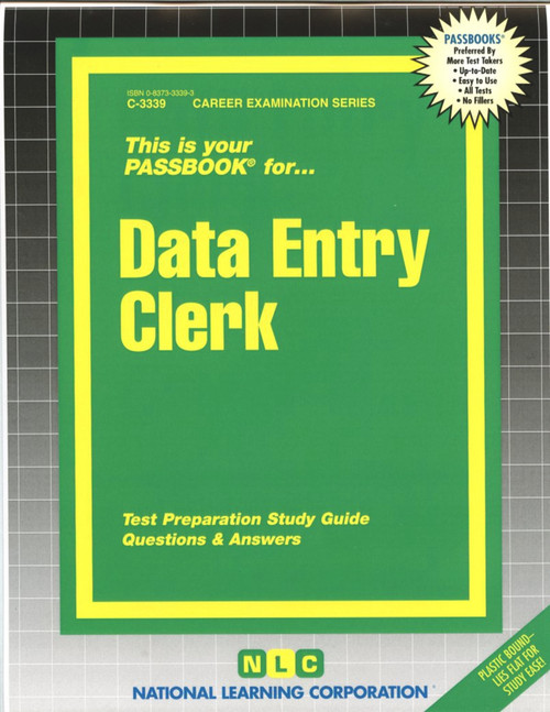 Data Entry Clerk - 9780837333397 by National Learning Corporation, 9780837333397