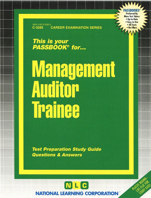 Management Auditor Trainee - 9780837332857 by National Learning Corporation, 9780837332857