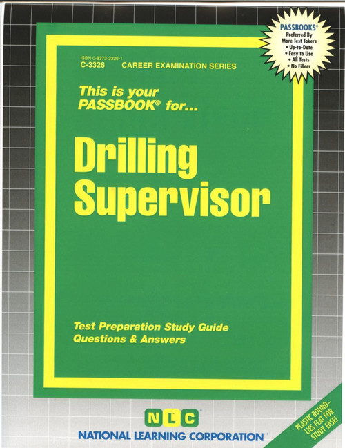 Drilling Supervisor - 9780837333267 by National Learning Corporation, 9780837333267