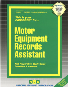 Motor Equipment Records Assistant - 9780837332062 by National Learning Corporation, 9780837332062