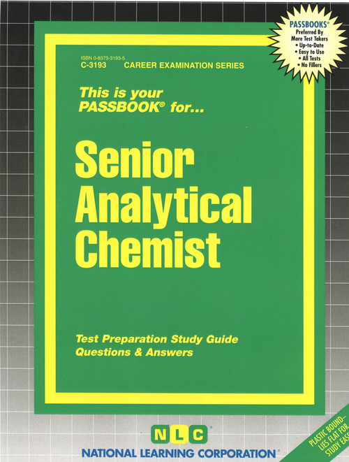 Senior Analytical Chemist - 9780837331935 by National Learning Corporation, 9780837331935