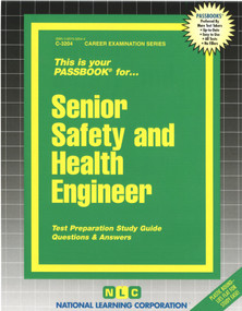 Senior Safety & Health Engineer - 9780837332048 by National Learning Corporation, 9780837332048