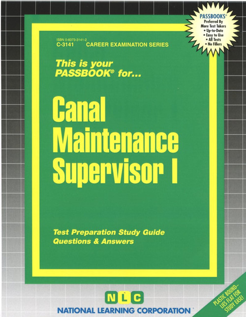 Canal Maintenance Supervisor I - 9780837331416 by National Learning Corporation, 9780837331416