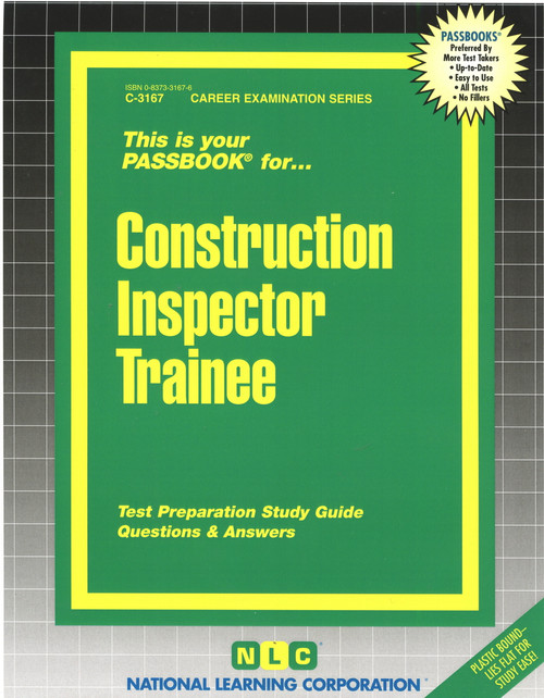 Construction Inspector Trainee - 9780837331676 by National Learning Corporation, 9780837331676