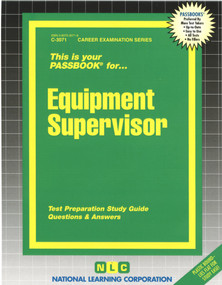 Equipment Supervisor - 9780837330716 by National Learning Corporation, 9780837330716