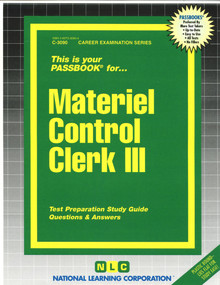 Materiel Control Clerk III - 9780837330907 by National Learning Corporation, 9780837330907