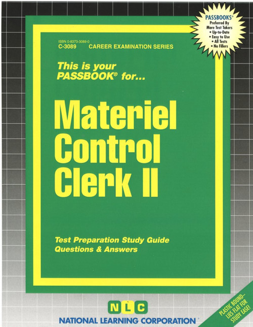 Materiel Control Clerk II - 9780837330891 by National Learning Corporation, 9780837330891