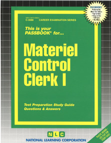 Materiel Control Clerk I - 9780837330884 by National Learning Corporation, 9780837330884