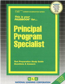 Principal Program Specialist - 9780837328638 by National Learning Corporation, 9780837328638
