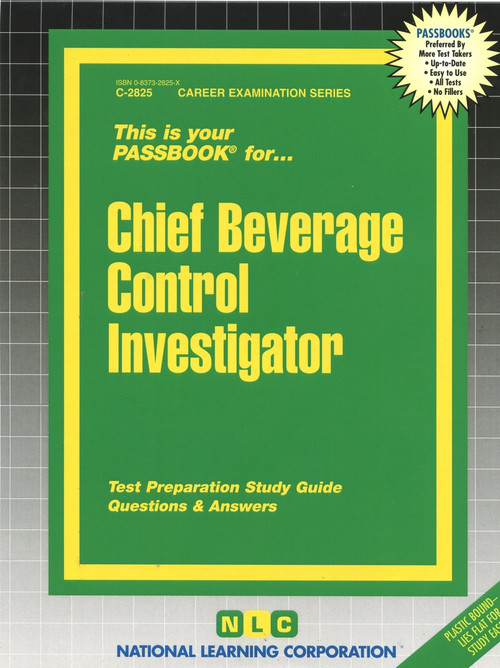 Chief Beverage Control Investigator - 9780837328256 by National Learning Corporation, 9780837328256