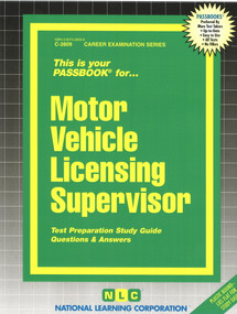 Motor Vehicle Licensing Supervisor - 9780837328096 by National Learning Corporation, 9780837328096