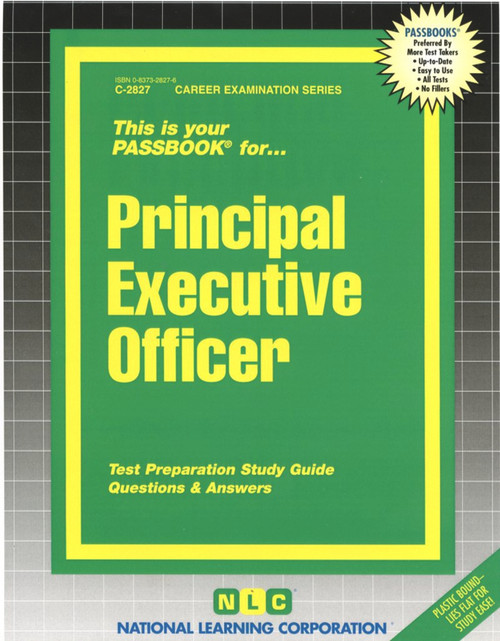 Principal Executive Officer - 9780837328270 by National Learning Corporation, 9780837328270