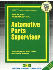 Automotive Parts Supervisor - 9780837328416 by National Learning Corporation, 9780837328416