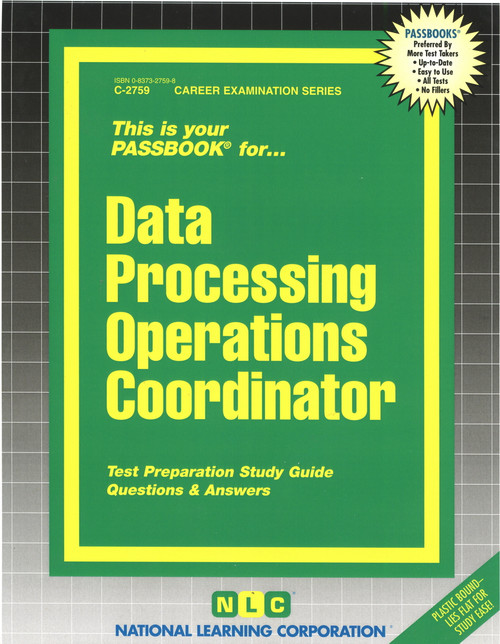Data Processing Operations Coordinator - 9780837327594 by National Learning Corporation, 9780837327594
