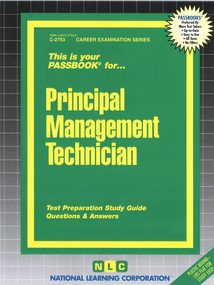 Principal Management Technician - 9780837327532 by National Learning Corporation, 9780837327532