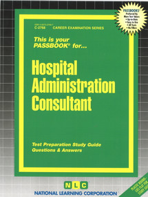 Hospital Administration Consultant - 9780837327686 by National Learning Corporation, 9780837327686
