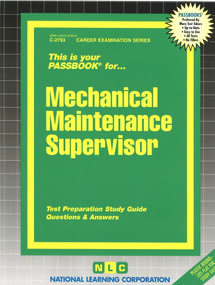 Mechanical Maintenance Supervisor - 9780837327938 by National Learning Corporation, 9780837327938