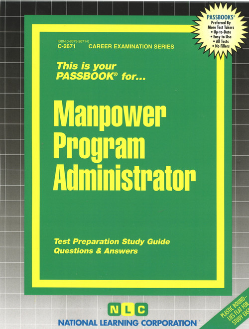 Manpower Program Administrator - 9780837326719 by National Learning Corporation, 9780837326719