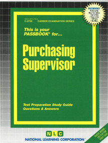 Purchasing Supervisor - 9780837327204 by National Learning Corporation, 9780837327204