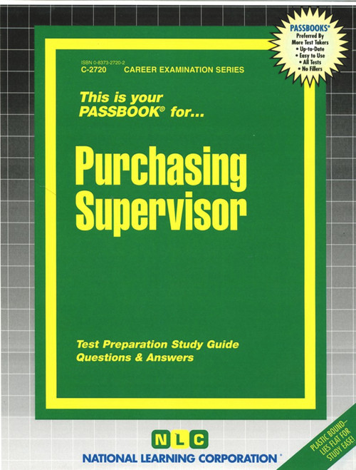 Purchasing Supervisor - 9780837327204 by National Learning Corporation, 9780837327204