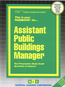 Assistant Public Buildings Manager - 9780837327181 by National Learning Corporation, 9780837327181
