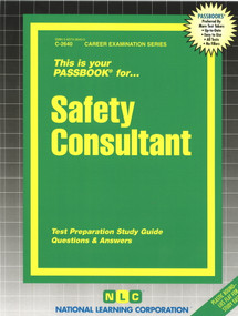 Safety Consultant - 9780837326405 by National Learning Corporation, 9780837326405