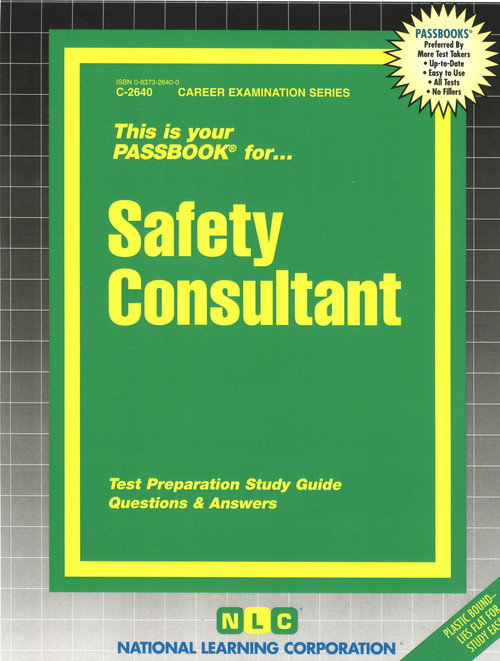 Safety Consultant - 9780837326405 by National Learning Corporation, 9780837326405