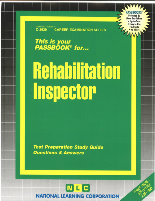 Rehabilitation Inspector - 9780837326399 by National Learning Corporation, 9780837326399