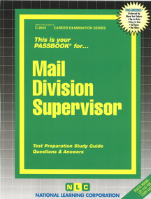 Mail Division Supervisor - 9780837326245 by National Learning Corporation, 9780837326245