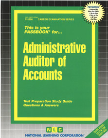 Administrative Auditor of Accounts - 9780837325989 by National Learning Corporation, 9780837325989