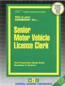 Senior Motor Vehicle License Clerk - 9780837326115 by National Learning Corporation, 9780837326115