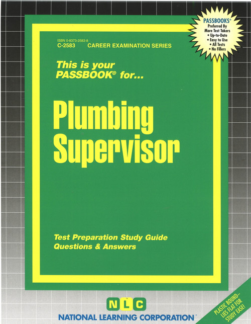 Plumbing Supervisor - 9780837325835 by National Learning Corporation, 9780837325835