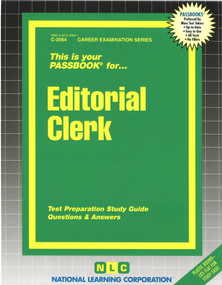 Editorial Clerk - 9780837325644 by National Learning Corporation, 9780837325644