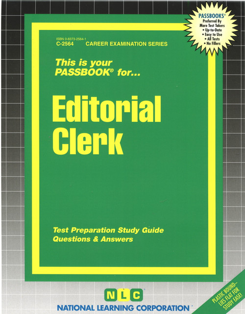 Editorial Clerk - 9780837325644 by National Learning Corporation, 9780837325644