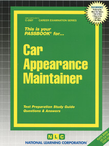 Car Appearance Maintainer - 9780837325071 by National Learning Corporation, 9780837325071