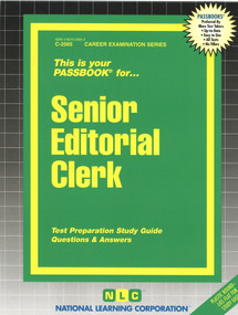 Senior Editorial Clerk - 9780837325651 by National Learning Corporation, 9780837325651