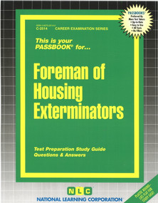 Foreman of Housing Exterminators - 9780837325149 by National Learning Corporation, 9780837325149