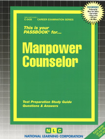 Manpower Counselor - 9780837324357 by National Learning Corporation, 9780837324357